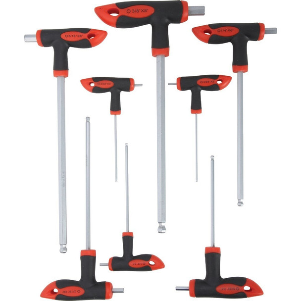 315222 Standard T-Handle Hex Key Set, 8-Piece