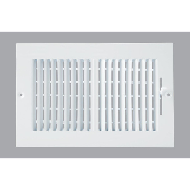 2SW1006WH-B Home Impressions White Steel 7.76 In. Wall Register