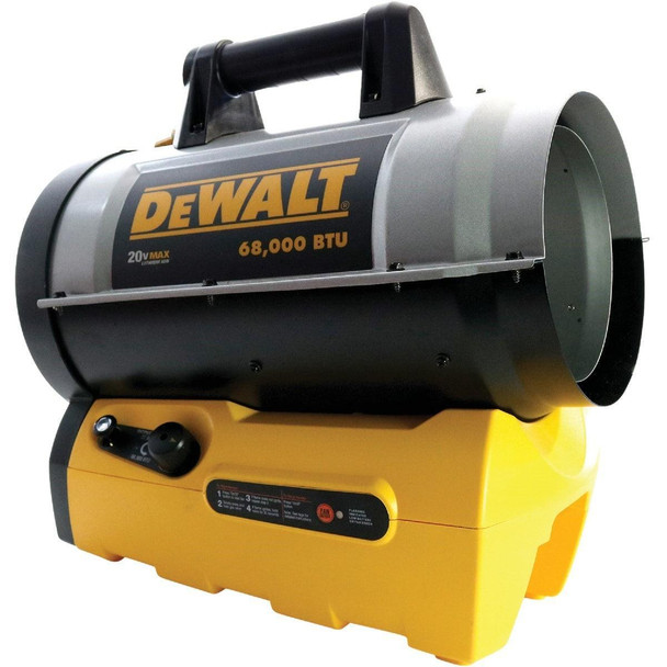 F340661 DEWALT 68,000 BTU Propane Forced Air Heater