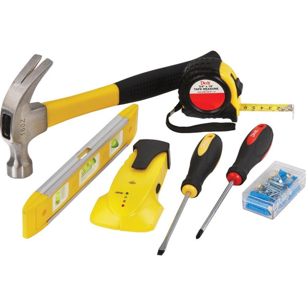 13.5 Home Tool Set with Hanging Hardware (7-Piece)