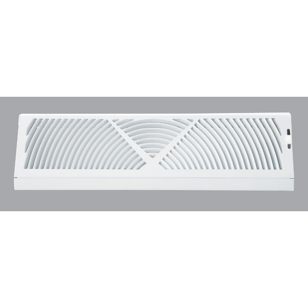 1BB1800WH Home Impressions 18 In. White Steel Baseboard Diffuser
