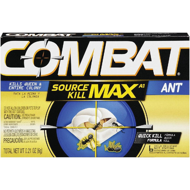 DIA 55901 Combat Source Kill Max 0.21 Oz. Solid Ant Bait Station (6-Pack)