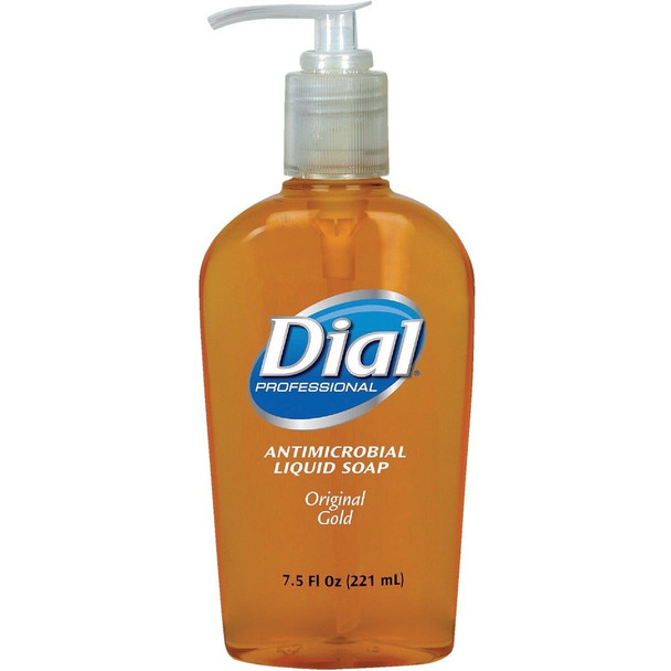 DIA 84014CT Dial Professional 7.5 Oz. Gold Antimicrobial Liquid Hand Soap