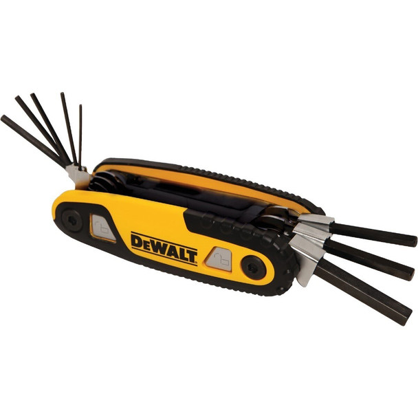 DWHT70262M DEWALT SAE Folding and Locking Hex Key Set, 8-Piece