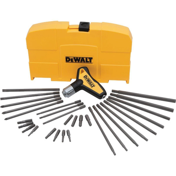 DWHT70265 DeWalt Metric & Standard T-Handle Hex Key Set, 31-Piece