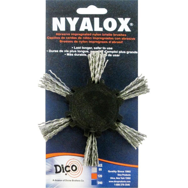 7200033 Dico Nyalox 4 In. x 1/4 In. Extra Coarse Flap Brush