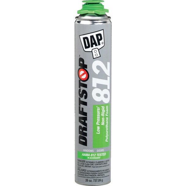 80812 Dap Draftstop 812 26 Oz. Low Pressure/Non-Rigid Polyurethane Foam Sealant