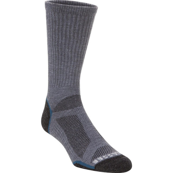 72921 Hiwassee Trading Company Medium Charcoal/Blue Light Tech Crew Sock