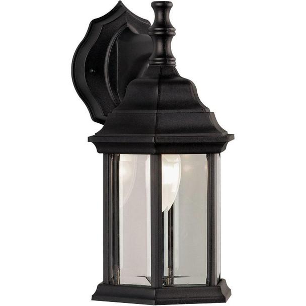 IOL4BK Home Impressions Black Incandescent Type A Outdoor Wall Light Fixture