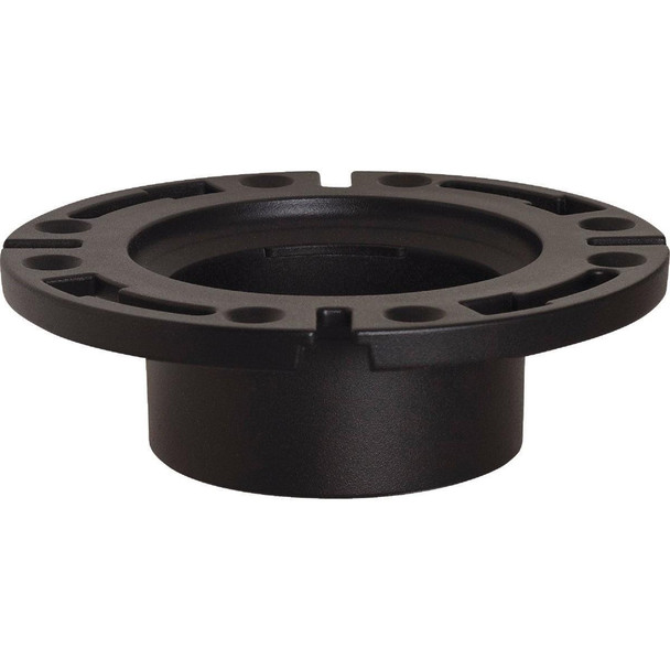 886-A Sioux Chief 3 In. Hub/Inside 4 In. ABS Open Toilet Flange w/1-Piece Plastic Ring