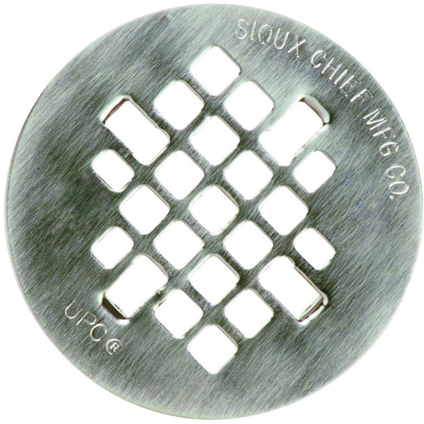827-2SNPK2 Sioux Chief 4-1/4 In. Satin Nickel Shower Drain Strainer