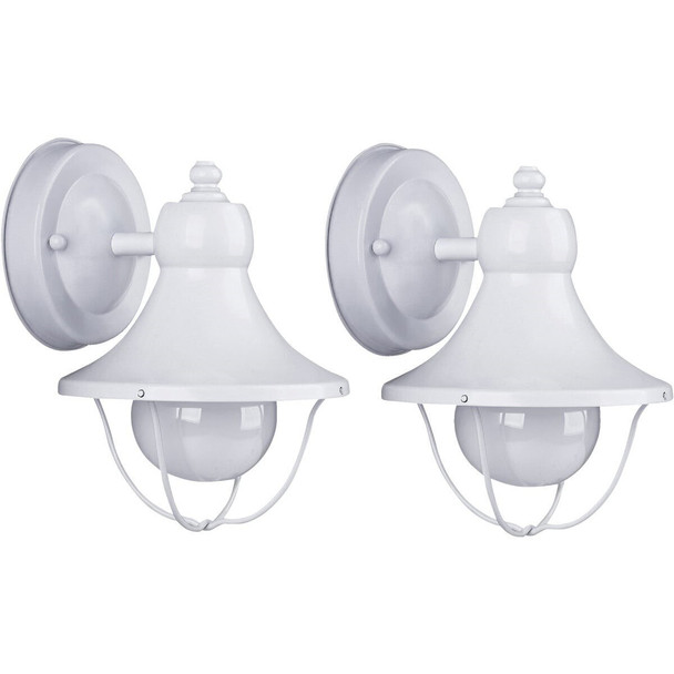 IOL143TWH-C Home Impressions White Incandescent Type G Outdoor Wall Light Fixture