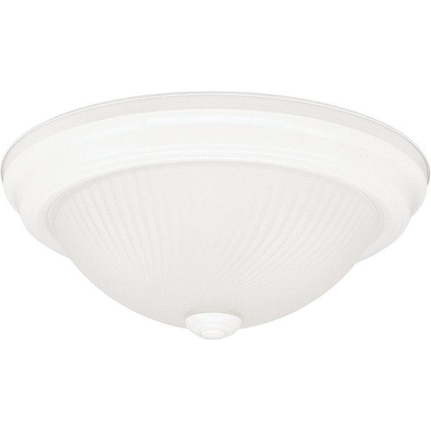 IFM211WH Home Impressions 11 In. White Incandescent Flush Mount Ceiling Light Fixture
