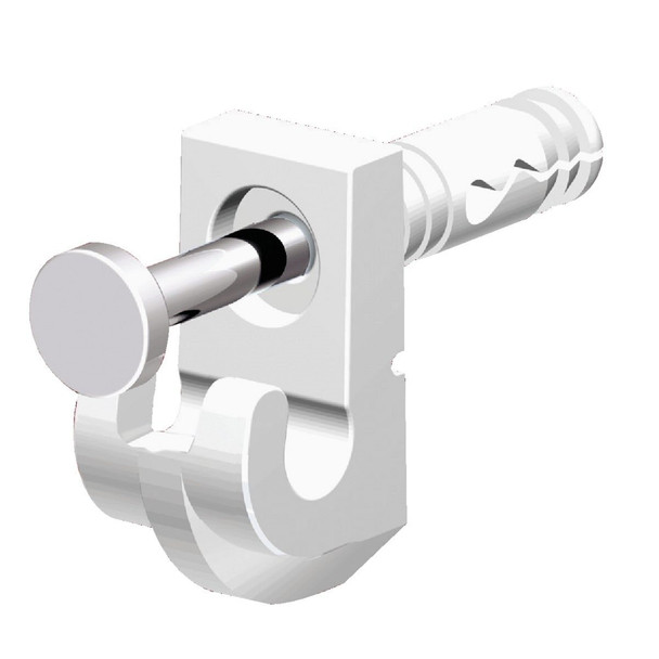 177000 Closetmaid Wire Shelf White Wall Clip (48-Count)