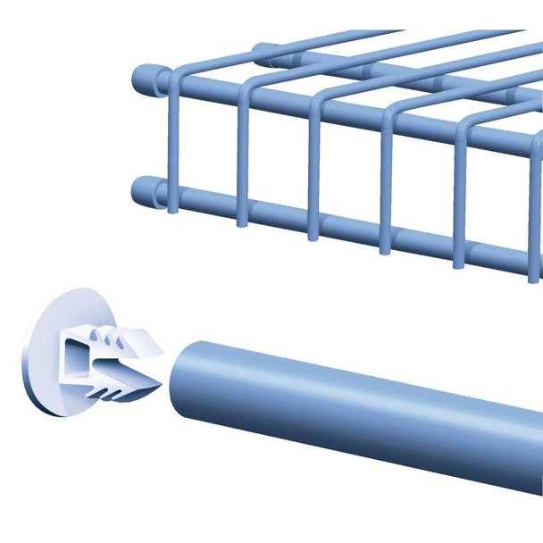 7563800 ClosetMaid SuperSlide Wire Shelf End Cap (2-Pack)