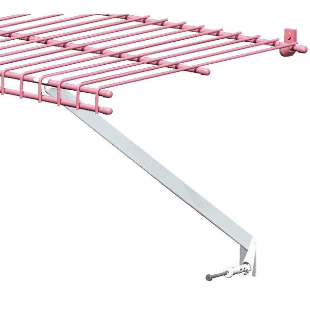 2177500 ClosetMaid 12 In. White Shelving Support Bracket (12-Pack)