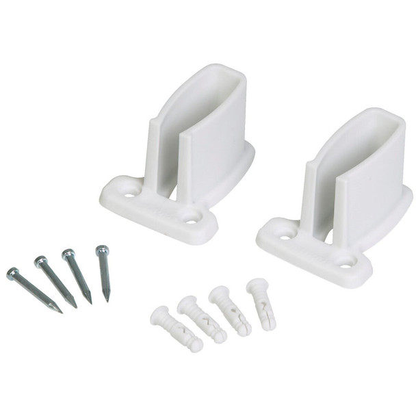 2178200 Closetmaid White Wire Shelf Wall Brackets (12-Pack)