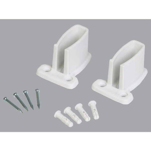 2662000 Closetmaid White Wire Shelving Wall Bracket (2-Count)