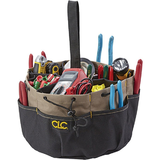 1148 CLC 18-Pocket Drawstring Tool Bucket Organizer