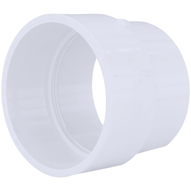 PVC 00117  1000HA Charlotte Pipe 4 In. Hub x 4 In. Hub Schedule 40 DWV PVC Adapter Coupling