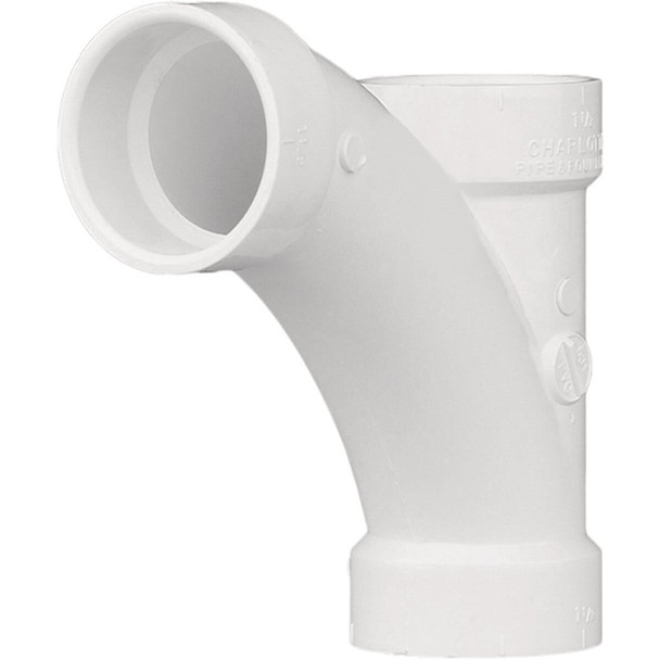 PVC 00501  0800HA Charlotte Pipe 2 In. Tee-Wye DWV PVC Tee