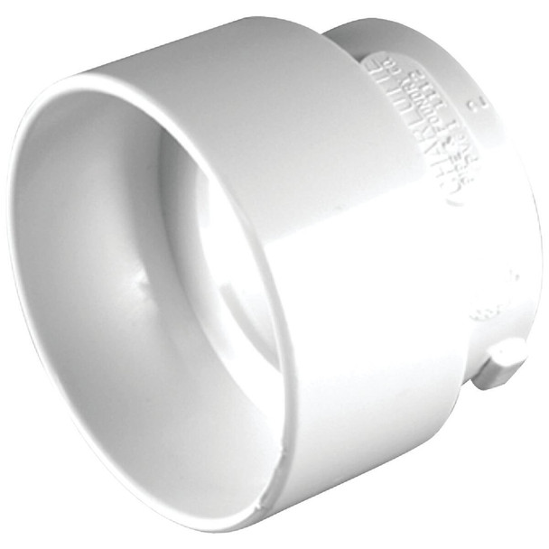 PVC 01112  0600HA Charlotte Pipe 3 In. Sch 30 SPG x 1-1/2 In. Sch 40 Hub DWV Reducing PVC Bushing