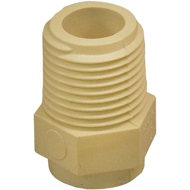 CTS 02109C 0600HA Charlotte Pipe 1/2 In. Male Thread to CPVC Adapter (10-Pack)