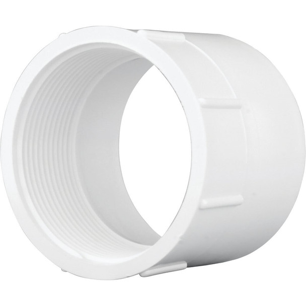 PVC 00101  1200HA Charlotte Pipe 3 In. Hub x 3 In. FPT Schedule 40 DWV PVC Adapter