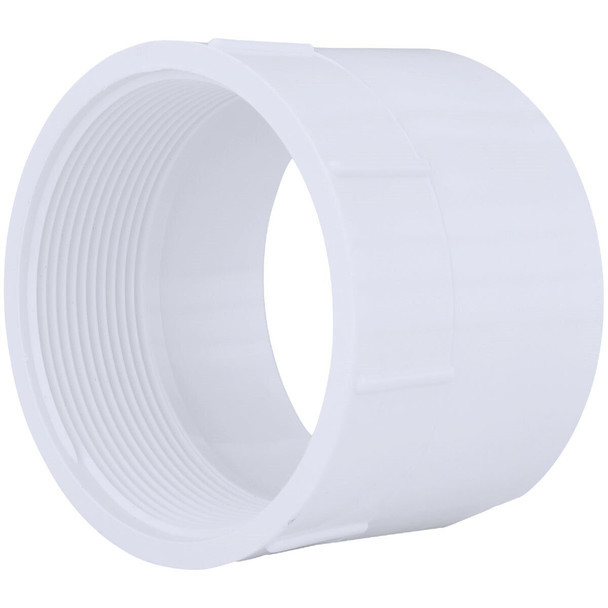 PVC 00101  1400HA Charlotte Pipe 4 In. Hub x 4 In. FPT Schedule 40 DWV PVC Adapter