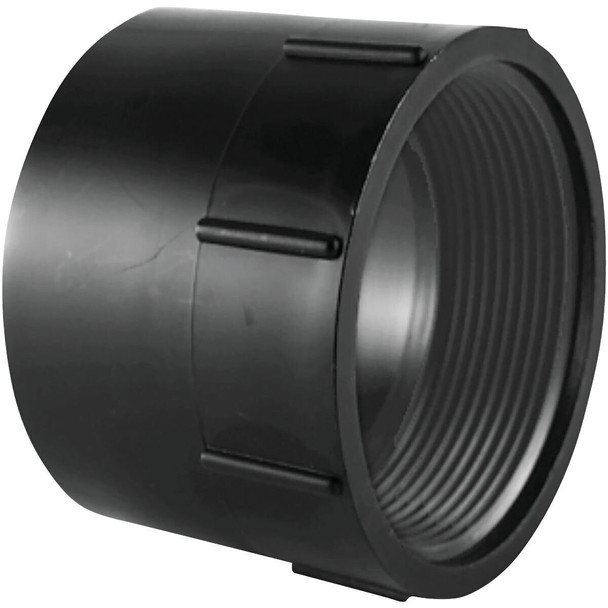 ABS 00101  1200HA Charlotte Pipe 4 In. Hub x FPT Female ABS Adapter