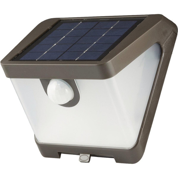 SWL0540B Halo Bronze Motion Sensing Dusk to Dawn LED Solar Wedge Floodlight Fixture