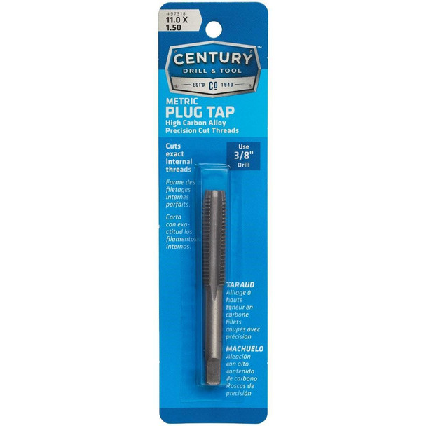 97318 Century Drill & Tool 11.0x1.50 Carbon Steel Metric Tap