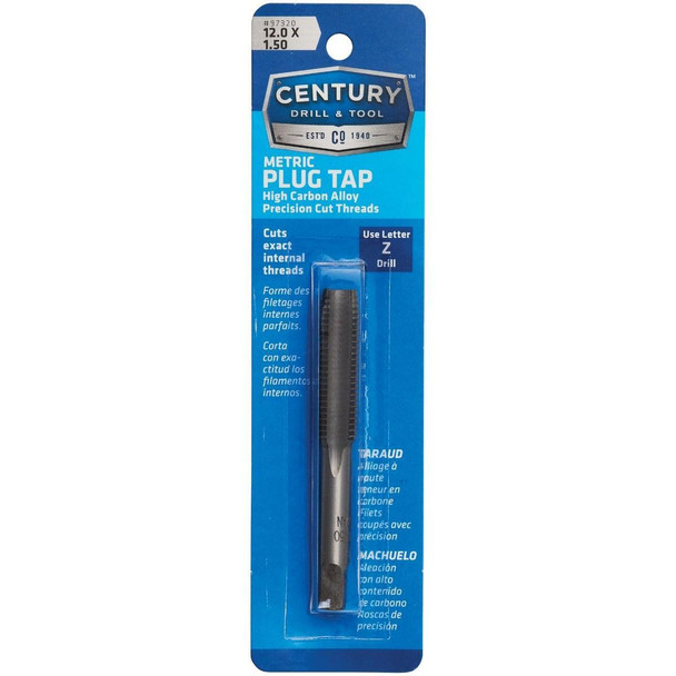 97320 Century Drill & Tool 12.0x1.50 Carbon Steel Metric Tap