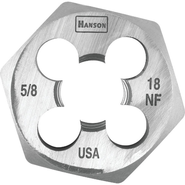 98214 Century Drill & Tool 5/8-18 National Fine 1-7/16 In. Across Flats Fractional Hexagon Die