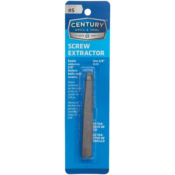 73205 Century Drill & Tool #5 Straight Flute Screw Extractor