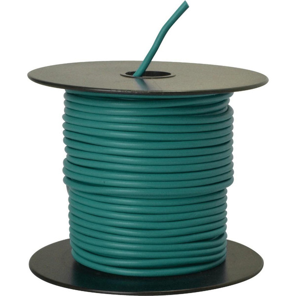 56421923 ROAD POWER 100 Ft. 14 Ga. PVC-Coated Primary Wire, Green