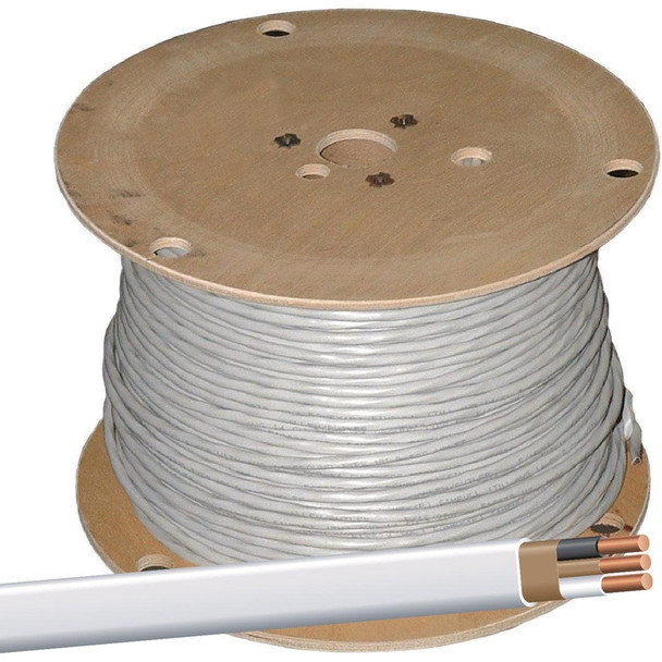 28827401 Romex 1000 Ft. 14/2 Solid White NMW/G Electrical Wire