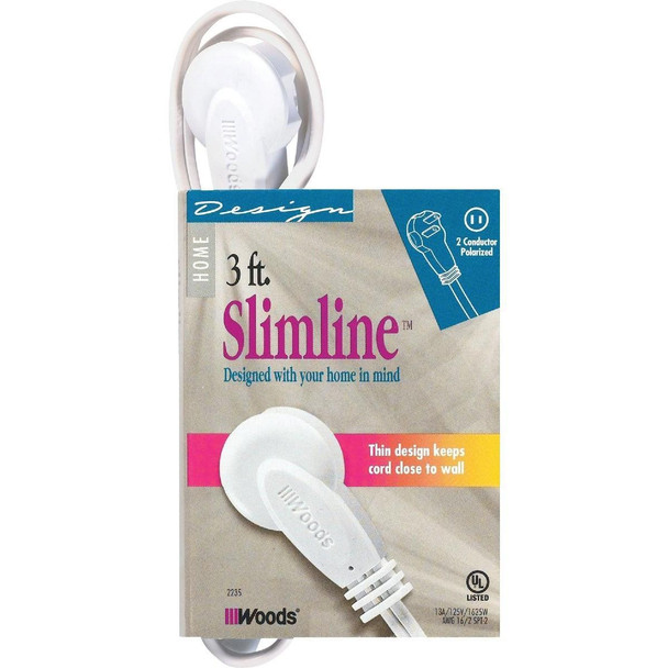 2235 Woods Slimline 3 Ft. 16/2 Extension Cord