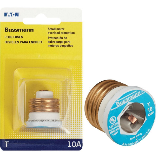 BP/T-10 Bussmann 10A BP/T Time-Delay Plug Fuse