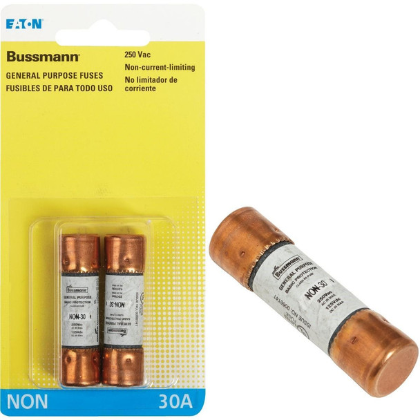 BP/NON-30 Bussmann 30A NON Cartridge General Purpose Cartridge Fuse (2-Pack)