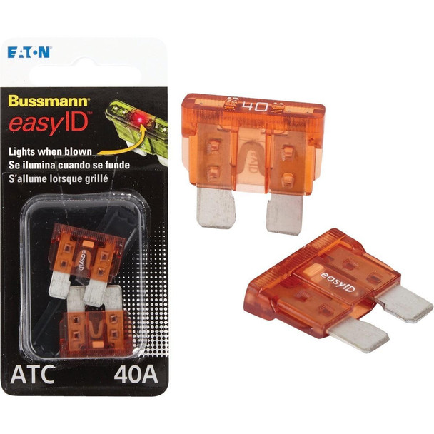 BP/ATC-40ID Bussmann 40-Amp 32-Volt ATC Blade easyID Automotive Fuse (2-Pack)