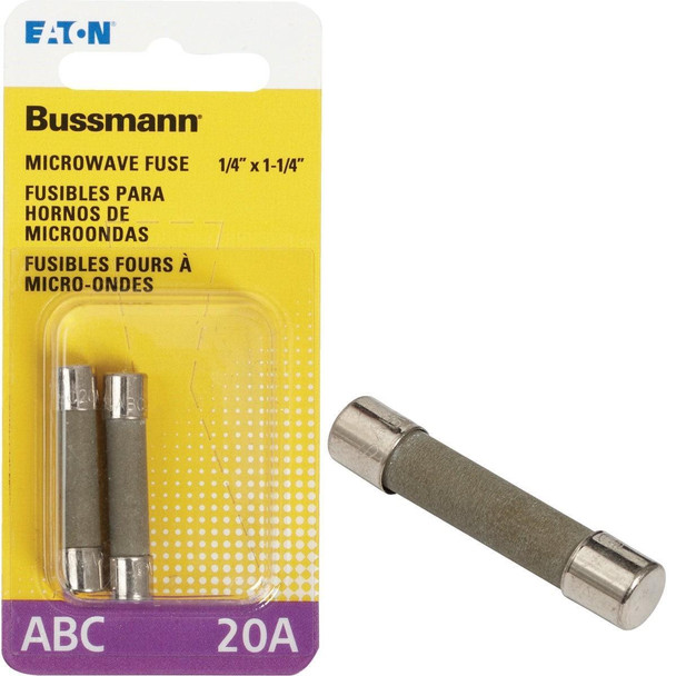BP/ABC-20 Bussmann 20A ABC Ceramic Tube Electronic Fuse (2-Pack)