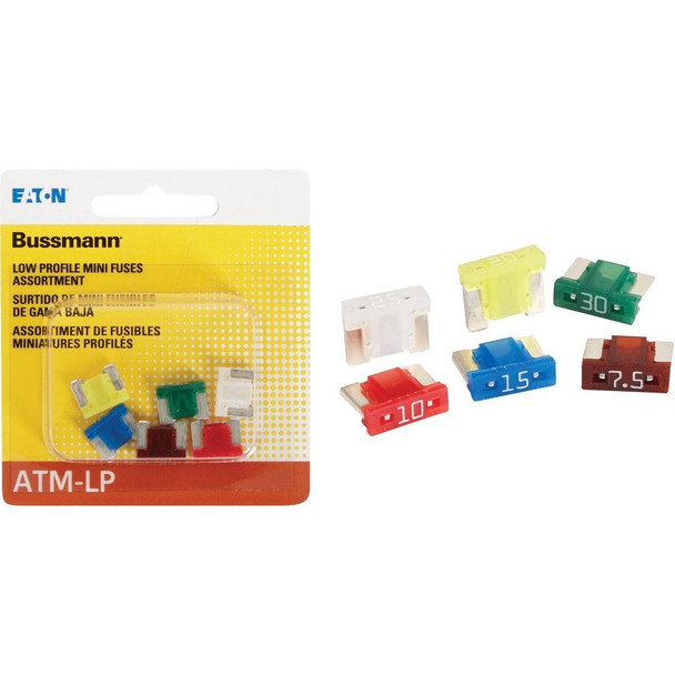 BP/ATM-A6LP-RP Bussmann ATM Low Profile Mini Fuse Assortment (6-Piece)