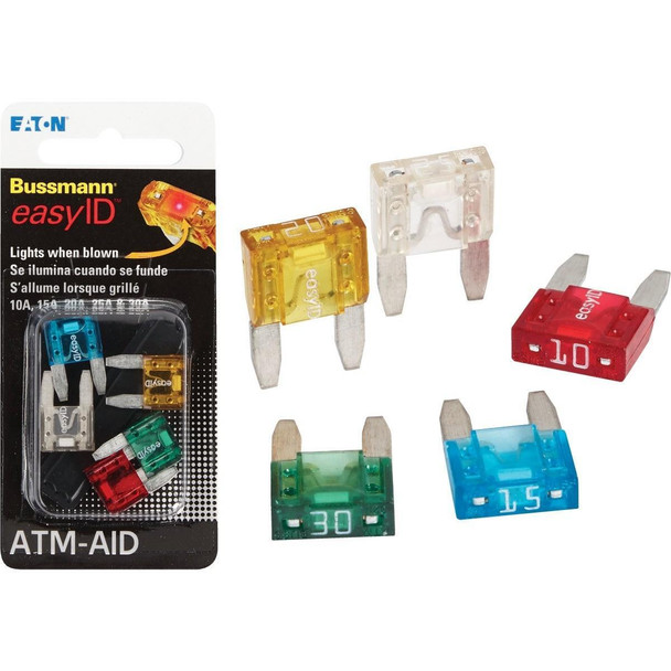 BP/ATM-AID Bussmann ATM Easy ID Blade Fuse Assortment