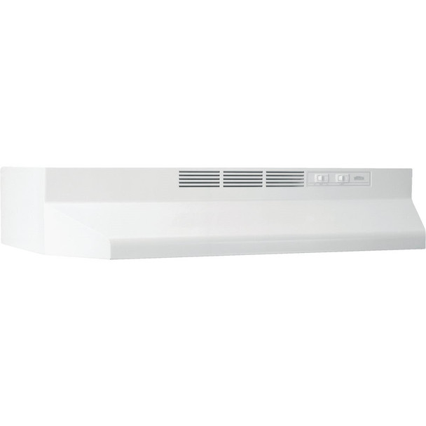 412401 Broan-Nutone 41000 Series 24 In. Non-Ducted White Range Hood