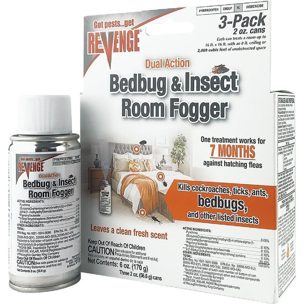 4673 Bonide 6 Oz. Dual Action Bedbug Indoor Insect Fogger (3-Pack)
