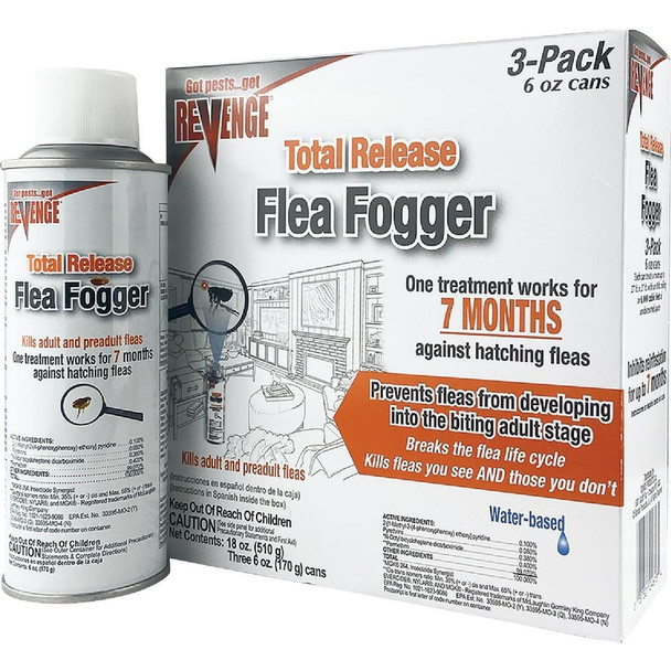 4613 Bonide Revenge Flea 6 Oz. Indoor Insect Fogger (3-Pack)
