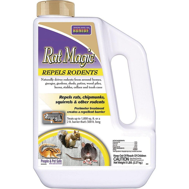 8634 Bonide Rat Magic 5 Lb. Granular Rodent Repellent