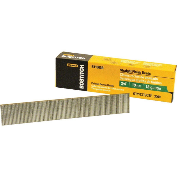 BT1303B Bostitch 18-Gauge Coated Brad Nail, 3/4 In. (3000 Ct.)