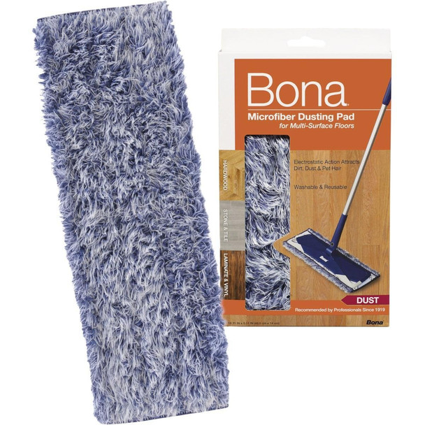 WM710013272 Bona 6 In. W. x 17.25 In. L. Microfiber Dusting Pad Mop Refill